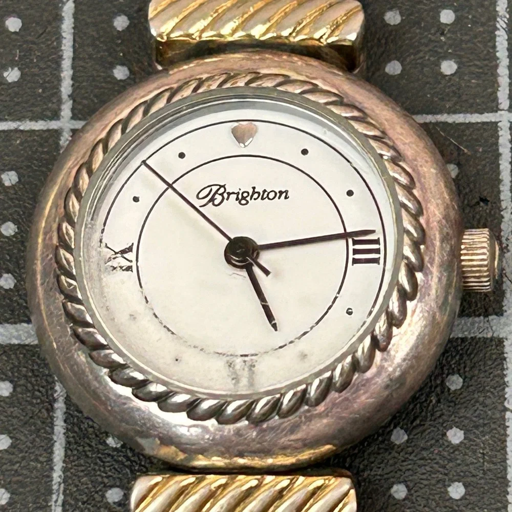 Brighton‎ Camden Womens Watch Reversible Brown Black Leather Band